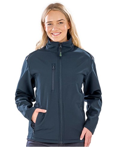 R-R900F-Womens Recycled 3-Layer Printable Softshell Jacket